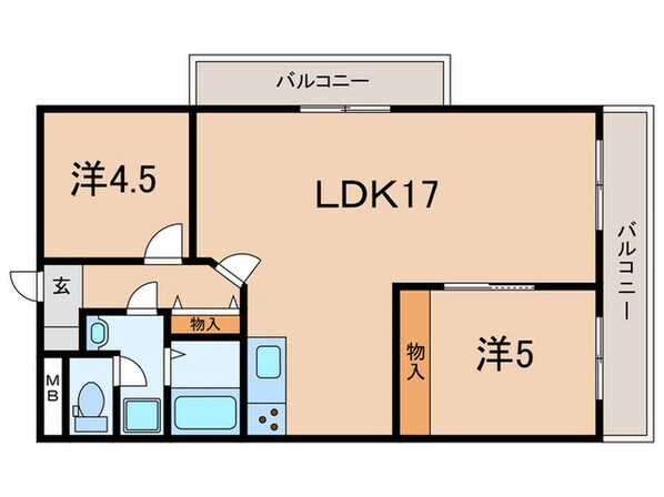 メゾン・竹原の物件間取画像